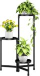 Metal Plant Stand Indoor/Outdoor with Tray