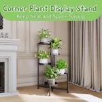 5-Tier Metal Plant Stand Indoor Outdoor