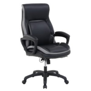 Shaquille O’Neal™ Amphion Ergonomic Bonded Leather High-Back Executive Office Chair, Black