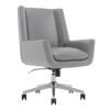 Serta® SitTrue™ Montair Faux Leather Mid-Back Manager Office Chair, Gray