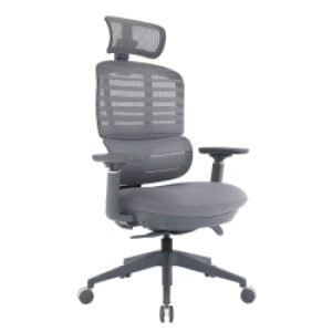 WorkPro® Momentum Ergonomic Mesh/Mesh Active High-Back Office Chair, Gray/Gray, BIFMA Compliant