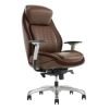 Shaquille O’Neal™ Zethus Ergonomic Bonded Leather High-Back Executive Office Chair, Brown