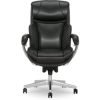 Serta® iComfort i6000 Big & Tall Ergonomic Bonded Leather High-Back Executive Office Chair, Black/Silver