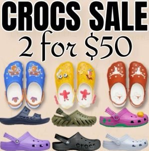 Crocs is offering Massive discount sitewide !