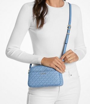 Michael Kors Jet Set Small Signature Logo Camera Crossbody Bag