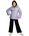 Shop @Macys – Calvin Klein Girls 7-16 Curved Quilt Puffer with Hood Jacket