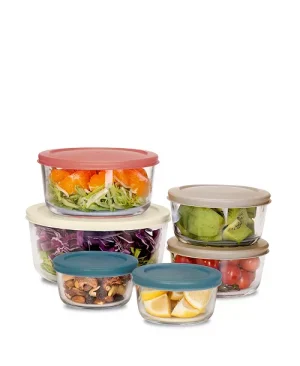 Art & Cook 12-Pc. Glass Food Storage Container Set