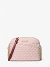 Shop @Michael Kors – Jet Set Travel Medium Signature Logo Dome Crossbody Bag