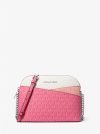 Shop @Michael Kors – Jet Set Travel Color-Block Signature Logo Crossbody Bag