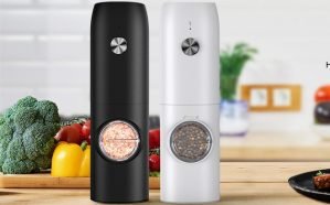 Electric Salt & Pepper Grinder Set 