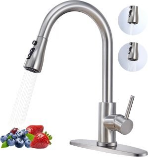 Kitchen Faucet with Pull Down Sprayer