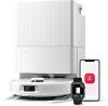 roborock Qrevo Series Robot Vacuum and Mop, 8000Pa Suction, Upgraded from Qrevo S, Anti-Tangle Brush, Smart Obstacle Avoidance, Auto Mop Washing, All-in-One Dock, 200RPM Spinning Mops, White(QV 35A)