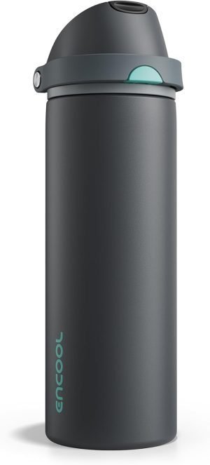 24 oz Insulated Water Bottle with Straw