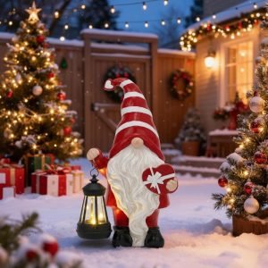 Adorable Christmas Garden Gnome Decorations
