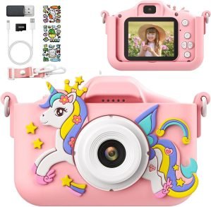 Pink Unicorn Kids Camera