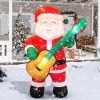 6.5 ft Inflatable Santa Claus with Guitar 