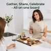 Large Bamboo Cheese Board with Chalkboard Edge