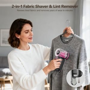 Rechargeable Fabric Shaver, 2-in-1 Lint Remover for Clothing