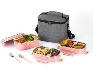 Lille Home 3-Tier Stainless Steel Lunch Box