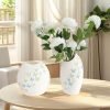 White Ceramic Vase Set of 2