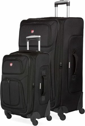 SwissGear Sion Softside Expandable Luggage- 2pcs !
