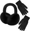 Winter Ear Muffs Gloves for Women