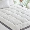 Warm sherpa mattress topper