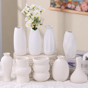 Set of 9 Ceramic Bud Vases