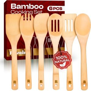 Riveira 6-Piece Bamboo Cooking Spoons Set 
