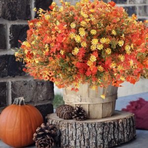 Artificial Fall Mums Flowers for Outdoor