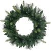 Festive Artificial Pine Christmas Wreath 