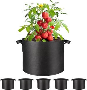 5 Pack Planter Pots with Handles