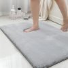 MINIDEAR Bathroom Rugs 24″x17″ Light Grey