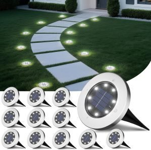12 Pack Solar Lights Outdoor