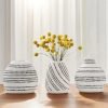 Polka Dot Ceramic Vase Set of 3