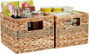 Water Hyacinth Wicker Basket