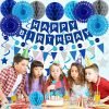 Blue Color Birthday Decorations