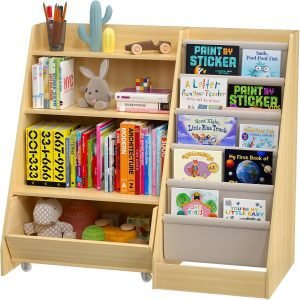 Kids Bookshelf and Toy Storage