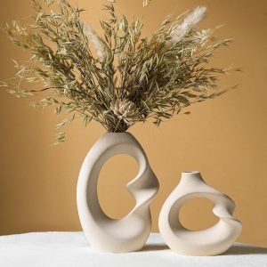 Pampas Grass Ceramic vases