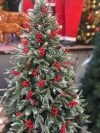 Artificial Red Berry Stems for Christmas Tree