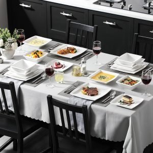 MALACASA Plates and Bowls Sets