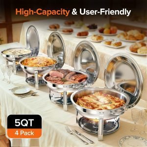 Chafing Dishes for Buffet 4 Pack