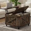 Farmhouse Lift Top Coffee Table with Hidden Storage