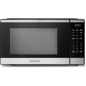BLACK+DECKER 0.9 Cu Ft Microwave Oven Countertop , 6 Auto Menus, 10 Power Levels, Digital Panel, 900W