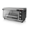 BLACK+DECKER 8 Slice Extra-Wide Stainless Steel Countertop Toaster Oven, TO3250XSB