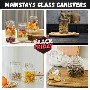 Black Friday Deals On Mainstays Glass Canisters At Walmart !!