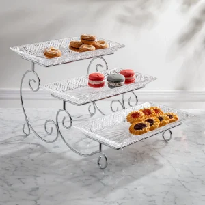 Dublin Crystal 3 Tiered Stepped Serving Stand At Wayfair