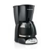 Hamilton Beach 12-Cup Programmable Drip Coffee Maker Machine with Glass Coffee Pot, Black
