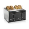 Hamilton Beach 4-Slice Toaster, Wide Slots, Bagel Function, Toast Boost, & Crumb Tray, Stainless