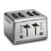 Hamilton Beach Digital 4-Slice Toaster with 3 Preset Functions & Removable Crumb Tray, Stainless